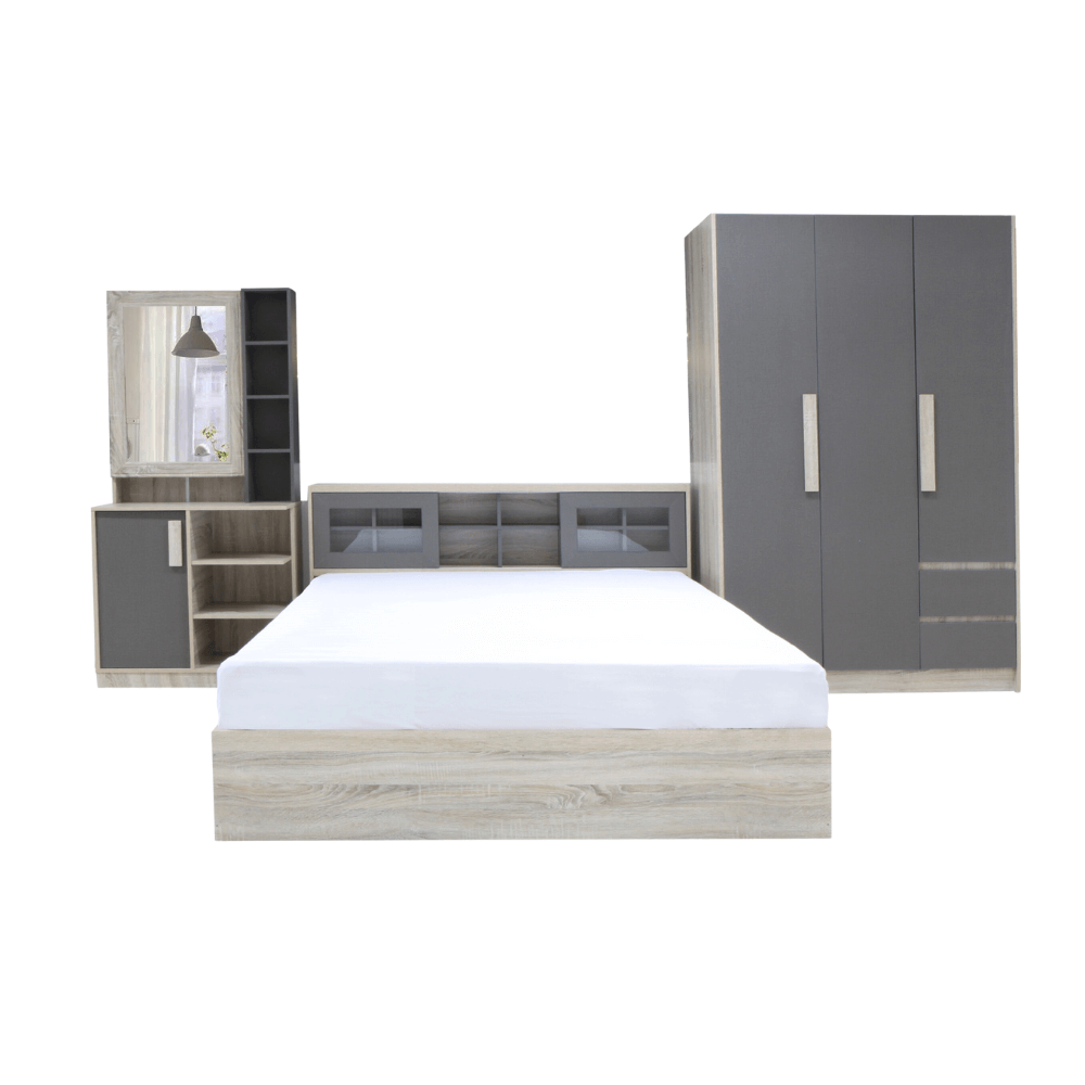 ชุดห้องนอน 5 ฟุต WISDOM DESIGN FURNITURE รุ่น WISDOM สี โซลิค/ยีนส์_0