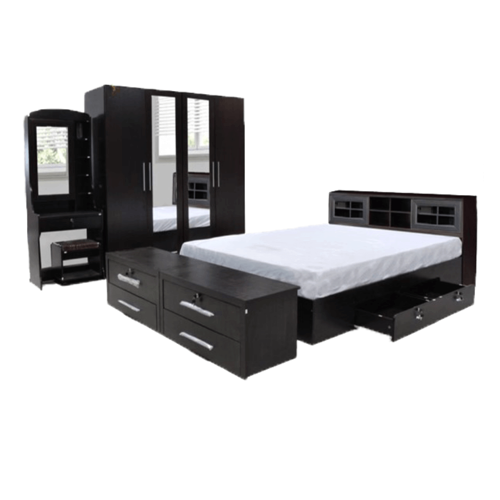 ชุดห้องนอน 6 ฟุต WISDOM DESIGN FURNITURE รุ่น NAKED1 สี โอ๊ค_0