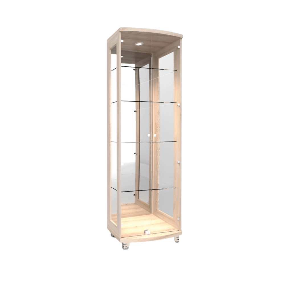 ตู้โชว์กระจก WISDOM DESIGN FURNITURE รุ่น CB-009 60 ซม. สีโซลิค