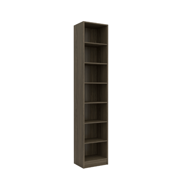ชั้นวางของทึบ 7 ชั้น WISDOM DESIGN FURNITURE รุ่น BK-41A 40 ซม. สีมอคค่า_0