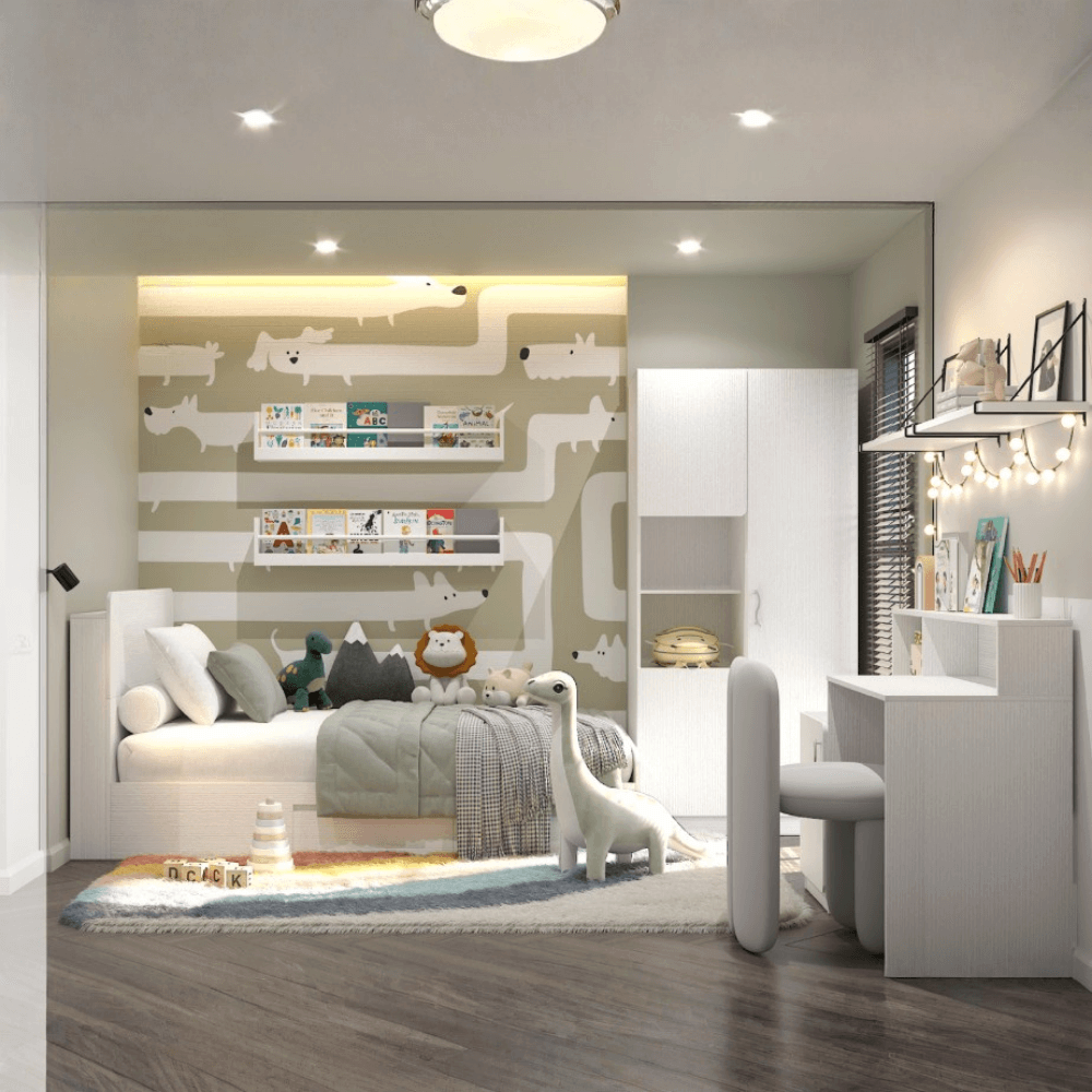 ชุดห้องนอน + ที่นอนสปริง 3.5 ฟุต WISDOM DESIGN FURNITURE รุ่น FAMINGO1 สีขาว_1