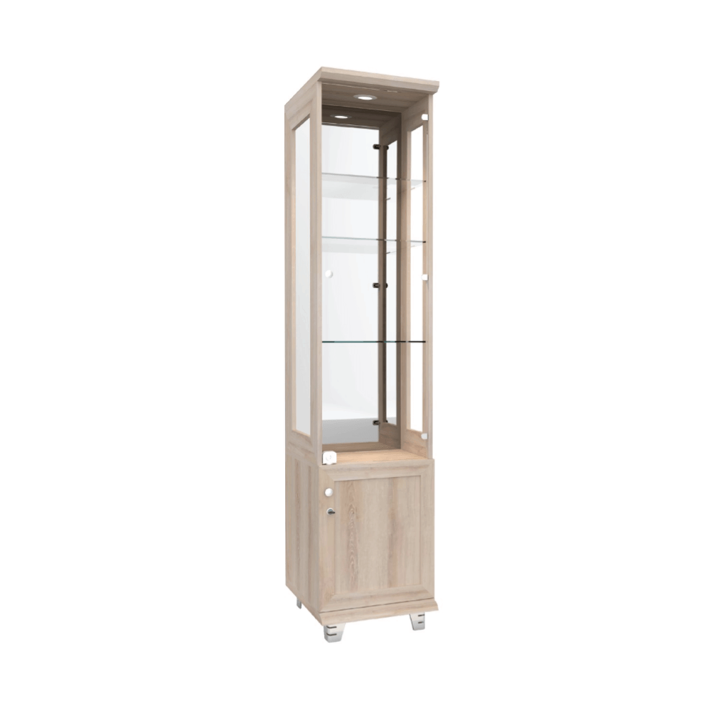 ตู้โชว์กระจก WISDOM DESIGN FURNITURE รุ่น CB-003 40 ซม. สีโซลิค