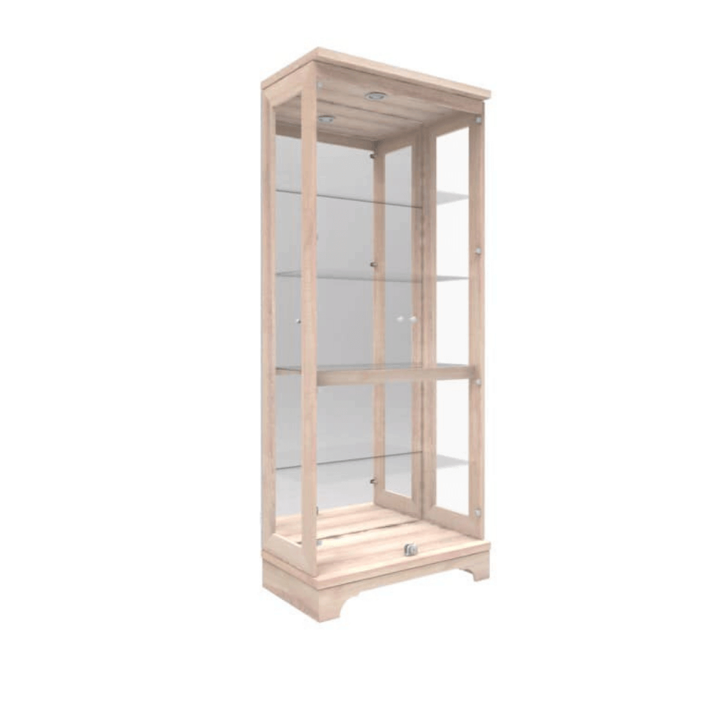 ตู้โชว์กระจก WISDOM DESIGN FURNITURE รุ่น CB-012G 80 ซม. สีโซลิค