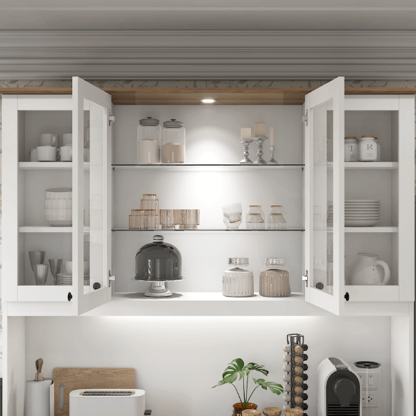 ครัวไม้สำเร็จ ตู้ตั้งพื้นท็อปเรียบ WISDOM DESIGN FURNITURE KT-161 160 ซม. สีขาว/โรม่า