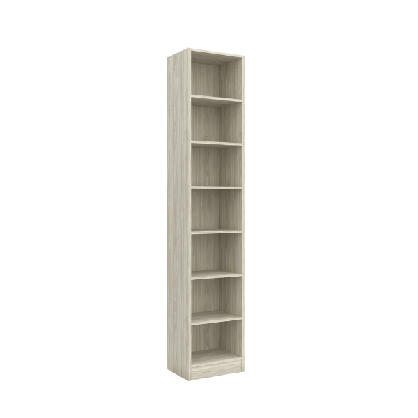 ชั้นวางของทึบ 7 ชั้น WISDOM DESIGN FURNITURE รุ่น BK-41A 40 ซม. สีไวท์โอ๊ค_1