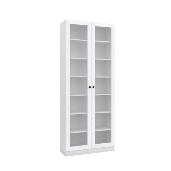 ตู้หนังสือ WISDOM DESIGN FURNITURE รุ่น BK-81B 80 ซม. สีขาว_1