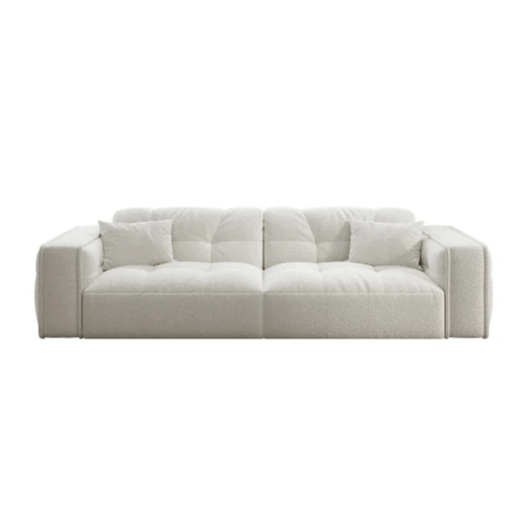 โซฟา 2 ที่นั่ง WISDOM DESIGN FURNITURE รุ่น KATE 200 ซม. ผ้าขนแกะ สีขาว