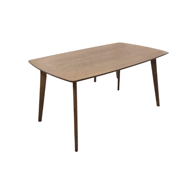 ชุดโต๊ะอาหาร 6 ที่นั่ง WISDOM DESIGN FURNITURE รุ่น MAKI 150 ซม. สีวอลนัท_1