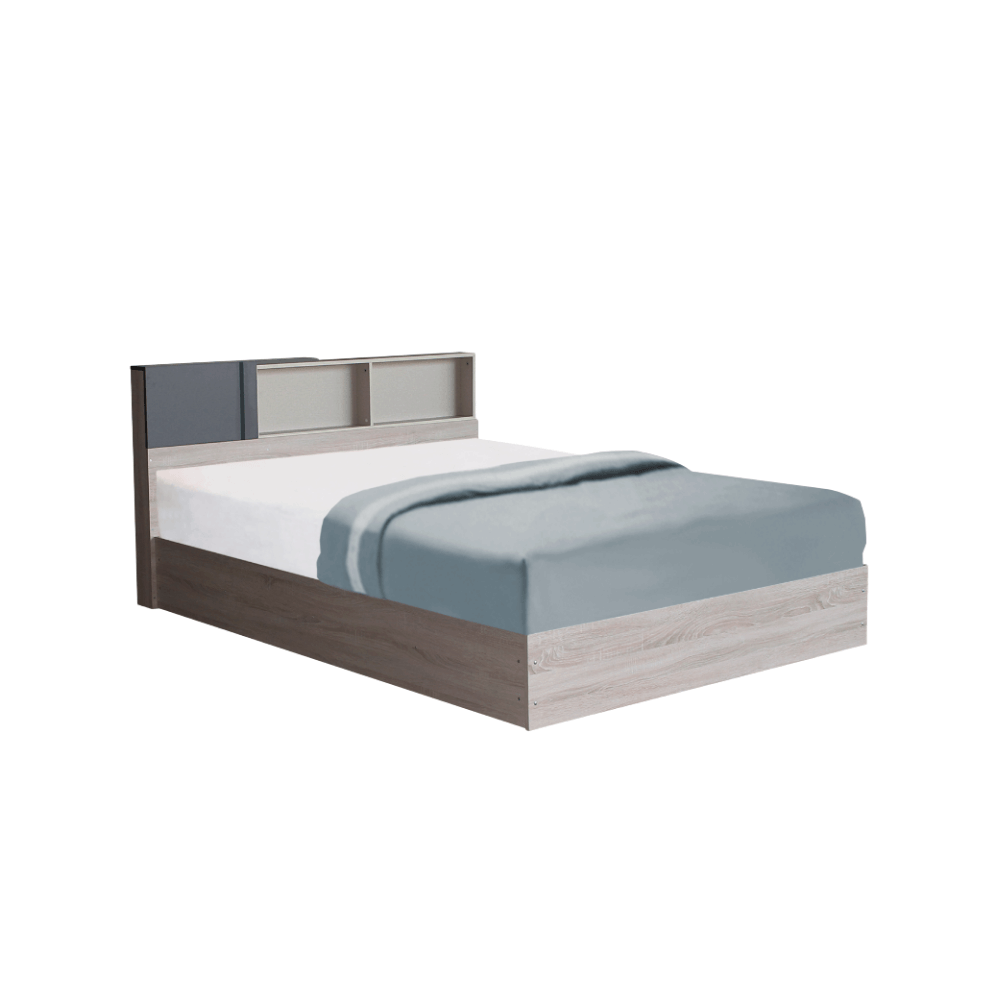 ชุดห้องนอน 6 ฟุต WISDOM DESIGN FURNITURE รุ่น AVA สี โซลิค_2