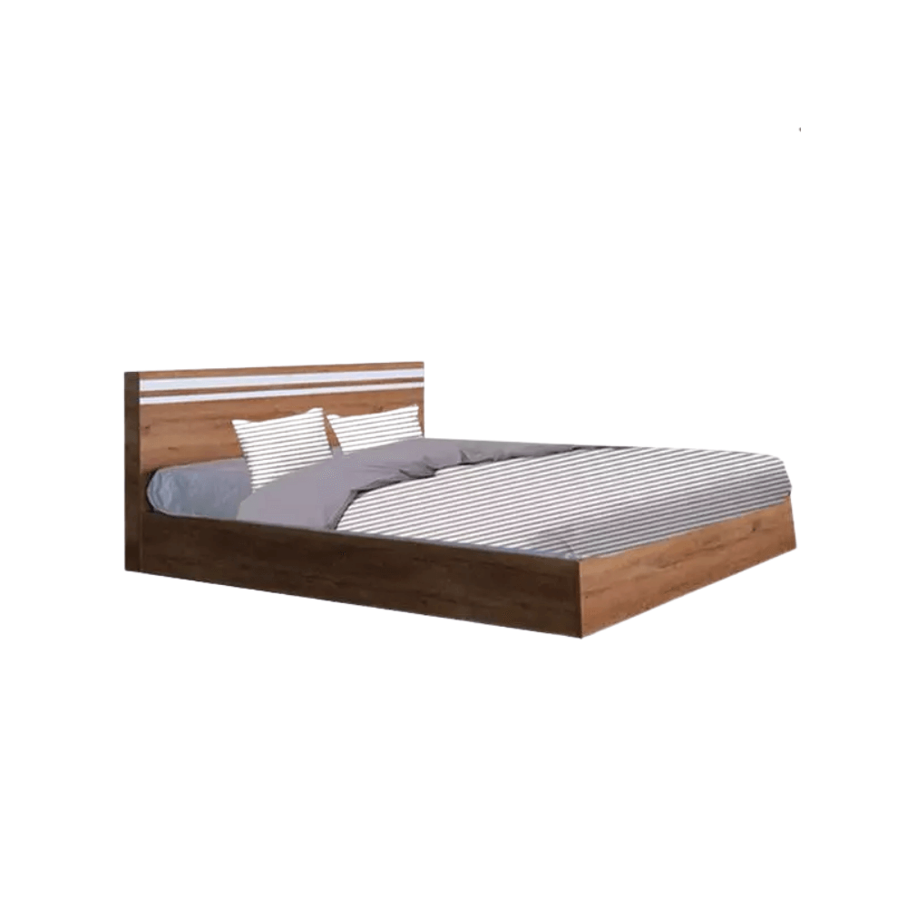 ชุดห้องนอน + ที่นอนสปริง 5 ฟุต WISDOM DESIGN FURNITURE รุ่น ECO สี ไม้สัก_2
