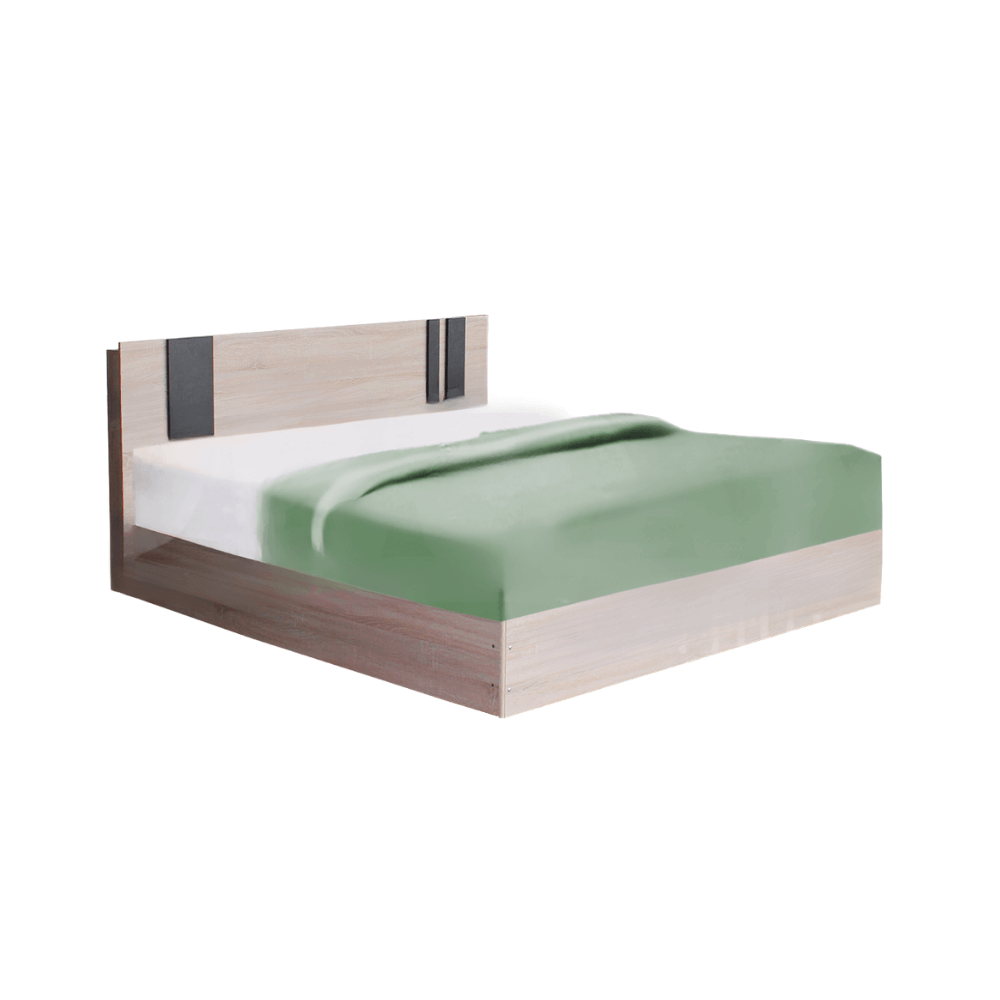 ชุดห้องนอน + ที่นอนสปริง 6 ฟุต WISDOM DESIGN FURNITURE รุ่น GLORY สี โซลิค/กราไฟท์_2