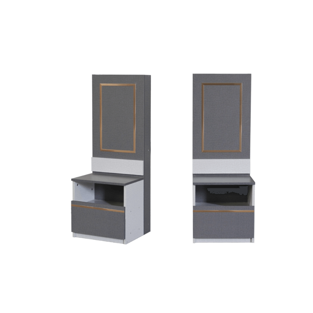 ชุดห้องนอน + ที่นอน PVC 6 ฟุต WISDOM DESIGN FURNITURE รุ่น BRAELYN 6 สียีนส์/กราไฟท์