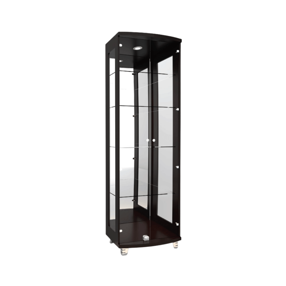 ตู้โชว์กระจก WISDOM DESIGN FURNITURE รุ่น CB-009 60 ซม. สีโอ๊ค