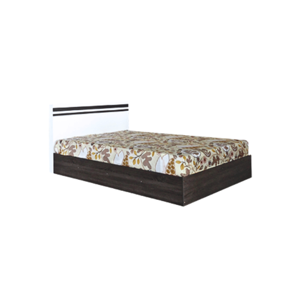 ชุดห้องนอน + ที่นอน PVC 3.5 ฟุต WISDOM DESIGN FURNITURE รุ่น SUPER SAVE สีแอชบราวน์/ขาว