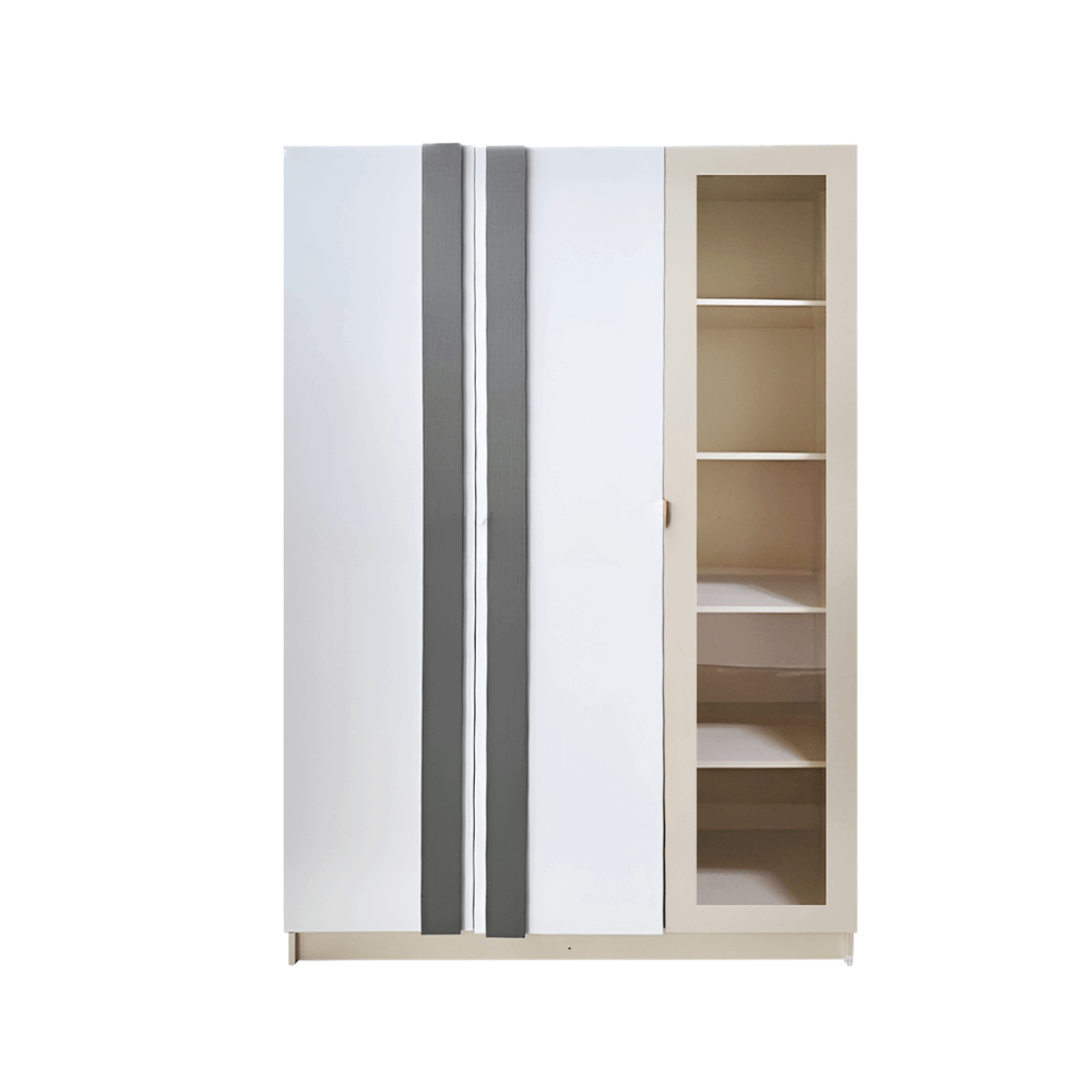 ชุดห้องนอน + ที่นอนสปริง 6 ฟุต WISDOM DESIGN FURNITURE รุ่น CITY เบจ/ซิลค์_3