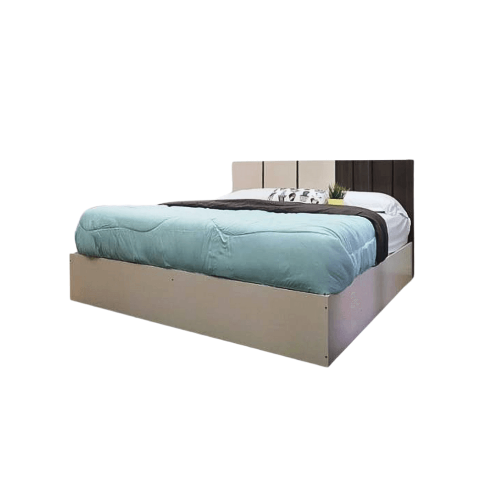 ชุดห้องนอน + ที่นอน PVC 6 ฟุต WISDOM DESIGN FURNITURE รุ่น COOPER สี ครีม/มอคค่า_3