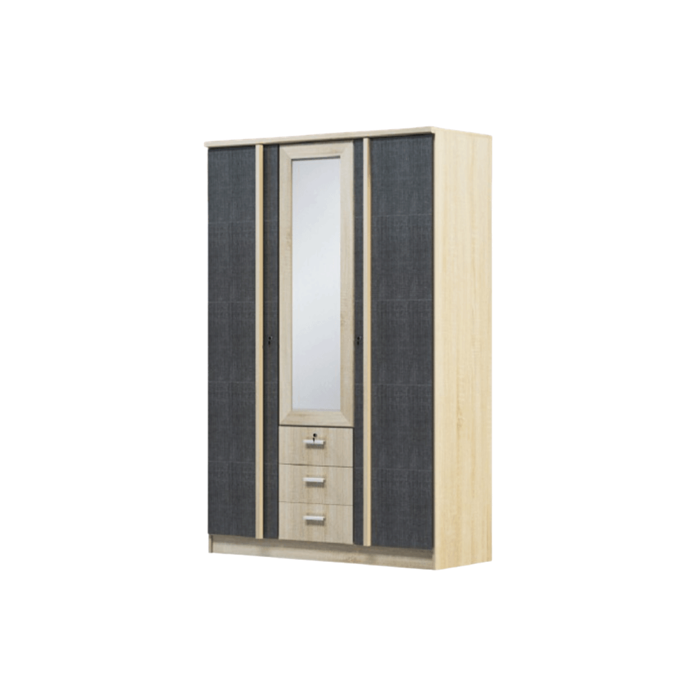 ชุดห้องนอน 6 ฟุต WISDOM DESIGN FURNITURE รุ่น BENNER สี โซลิค/กราไฟท์_3
