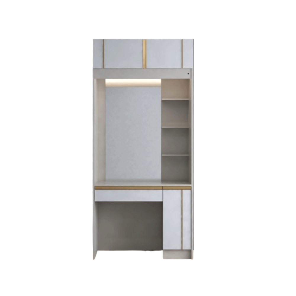 ชุดห้องนอน + ที่นอน PVC 6 ฟุต WISDOM DESIGN FURNITURE รุ่น RACHEL160 สีขาว/ครีม
