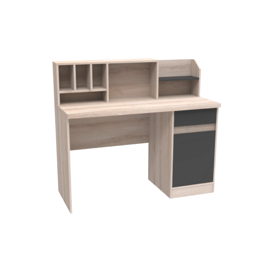 ชุดห้องนอน 3.5 ฟุต WISDOM DESIGN FURNITURE รุ่น SCOOBY สีโซลิค/กราไฟท์_3