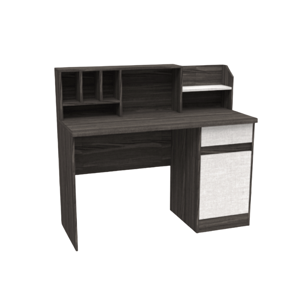 ชุดห้องนอน + ที่นอนสปริง 3.5 ฟุต WISDOM DESIGN FURNITURE รุ่น SCOOBY สีไลท์เวงเก้/แฟบริค_3