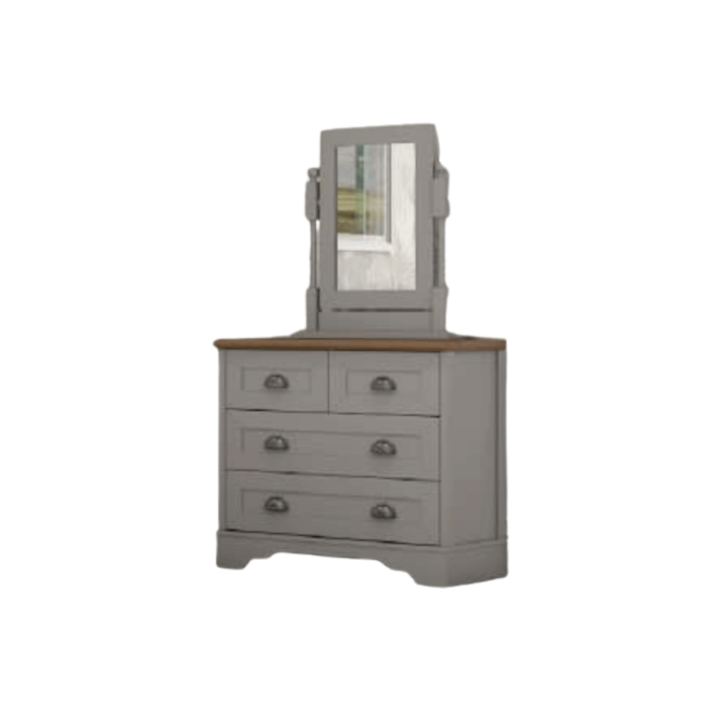ชุดห้องนอน + ที่นอนสปริง 6 ฟุต WISDOM DESIGN FURNITURE รุ่น JASMINE สีเทา/โซลิค