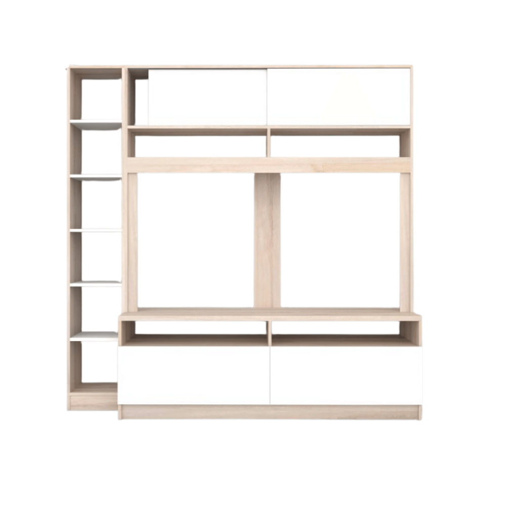 ตู้วางทีวี WISDOM DESIGN FURNITURE รุ่น HT-1501 150 ซม. สีโซลิค/ขาว