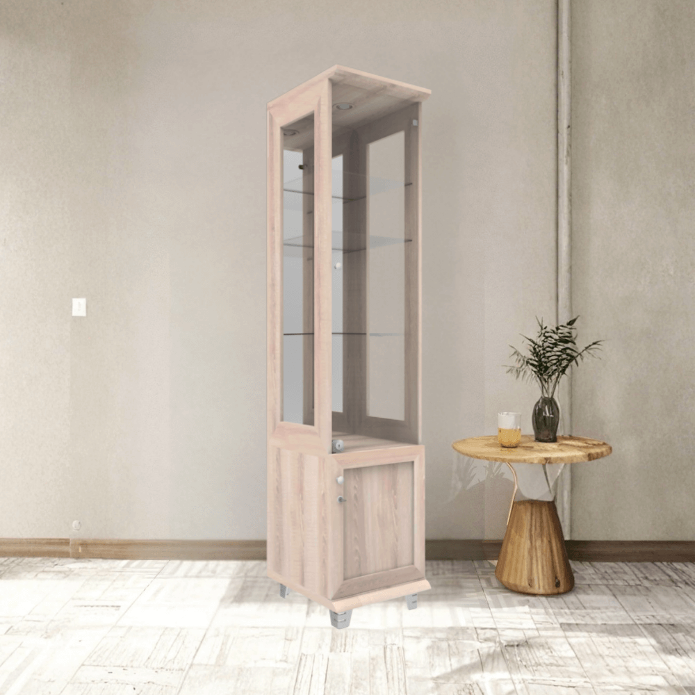 ตู้โชว์กระจก WISDOM DESIGN FURNITURE รุ่น CB-003 40 ซม. สีโซลิค
