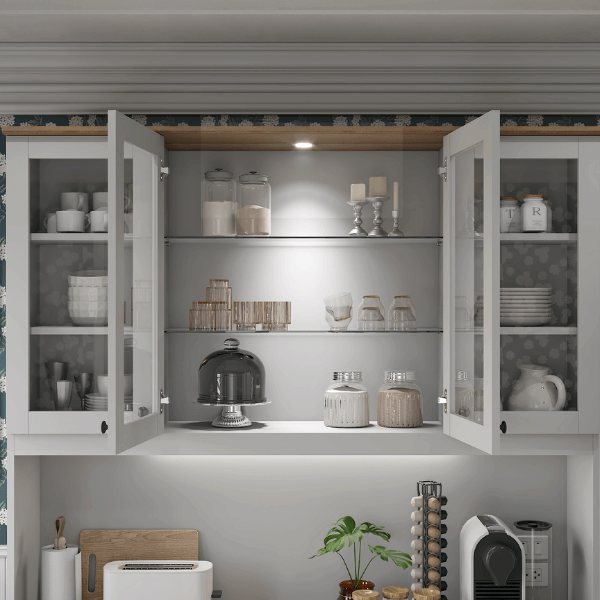 ครัวไม้สำเร็จ ตู้ตั้งพื้นท็อปเรียบ WISDOM DESIGN FURNITURE KT-161 160 ซม. สีฟ็อก/โรม่า