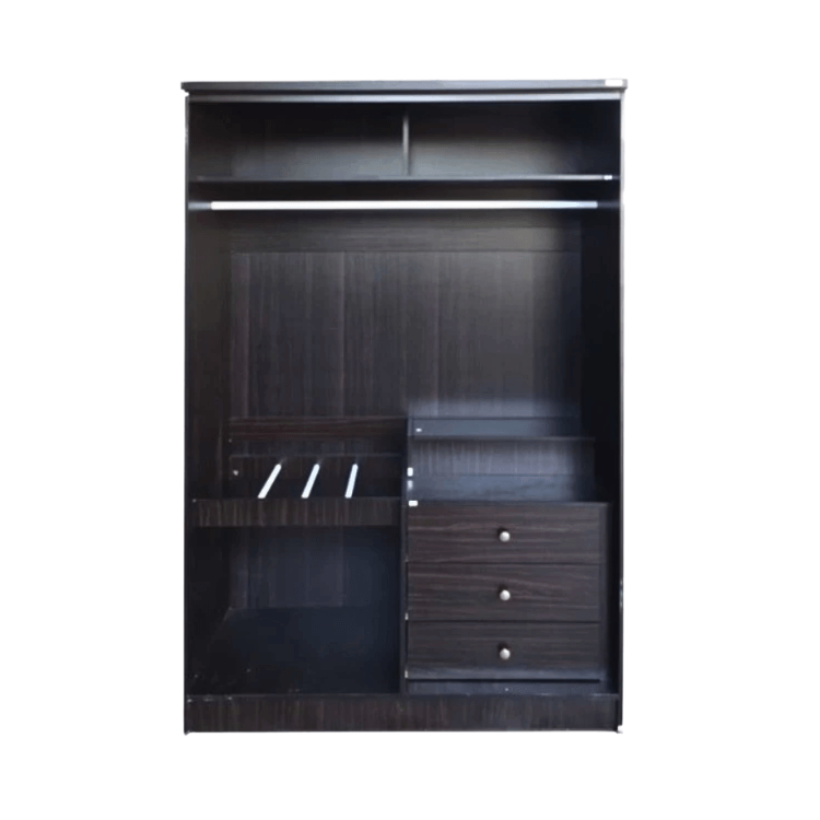 ตู้เสื้อผ้า 2 บานเปิด WISDOM DESIGN FURNITURE รุ่น C-120 SIMPLE E 120 ซม. สีโอ๊ค_2