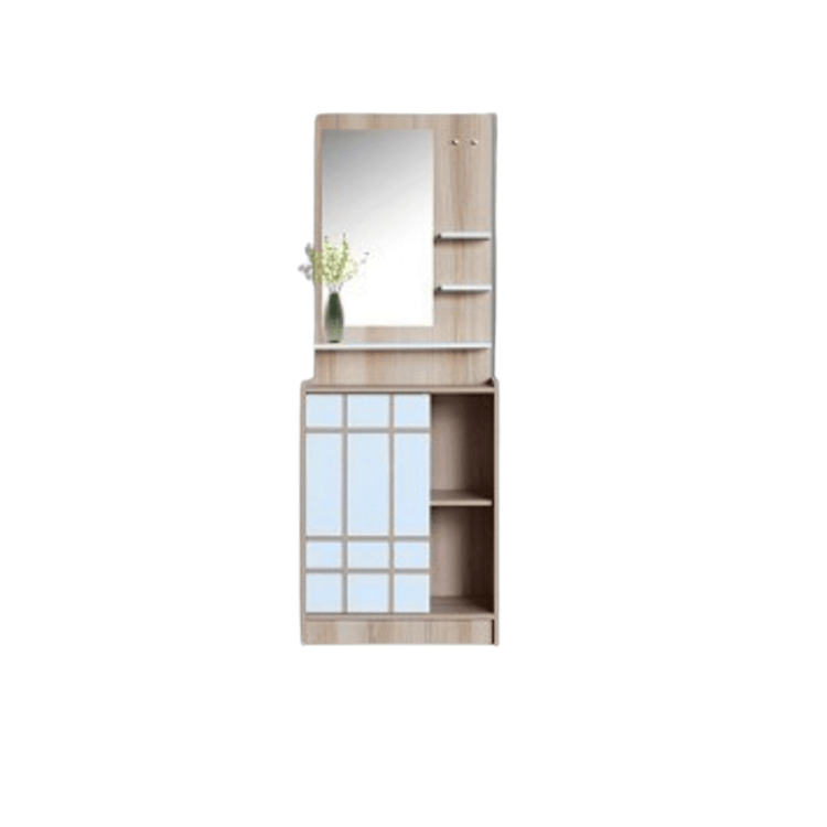 ชุดห้องนอน + ที่นอนสปริง 5 ฟุต WISDOM DESIGN FURNITURE รุ่น NANA-S สีบัตเตอร์/ขาว ลิ้นชักท้ายเตียง