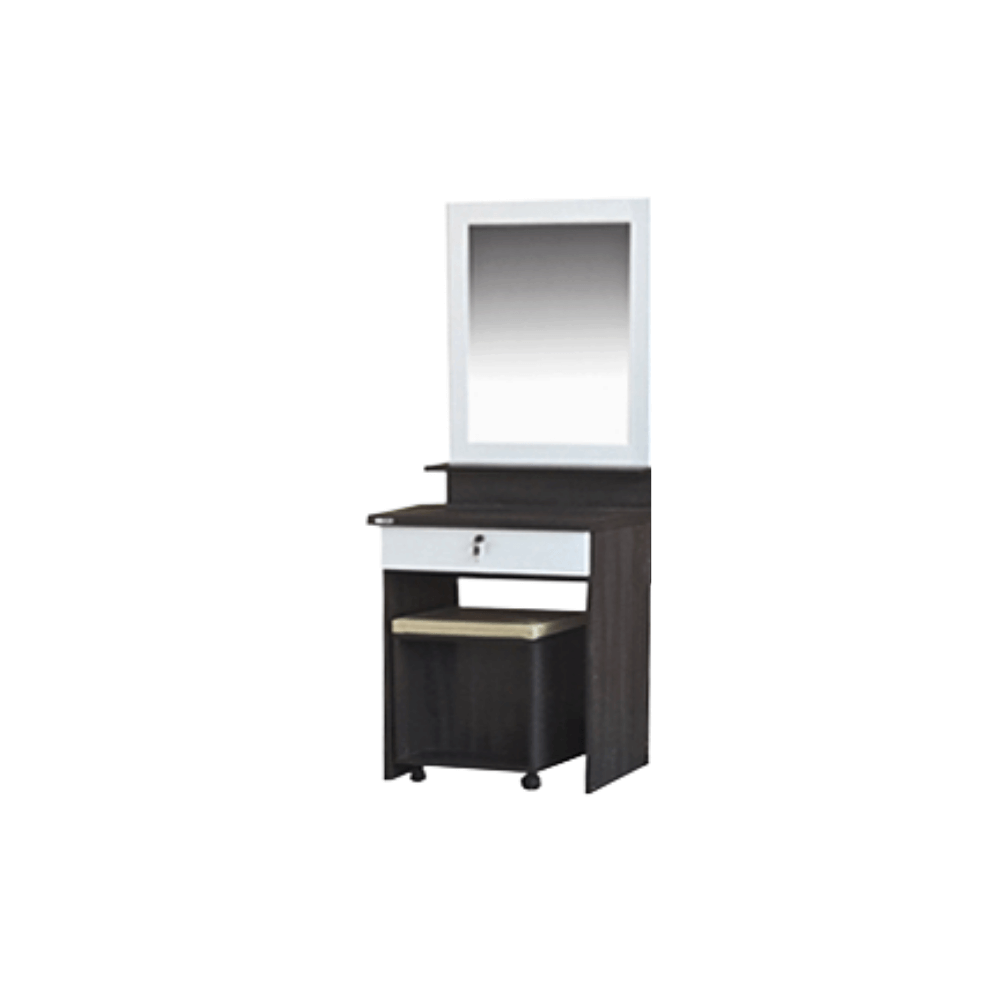 ชุดห้องนอน + ที่นอน PVC 5 ฟุต WISDOM DESIGN FURNITURE รุ่น ECO สี แอชบราวน์/ขาว_4