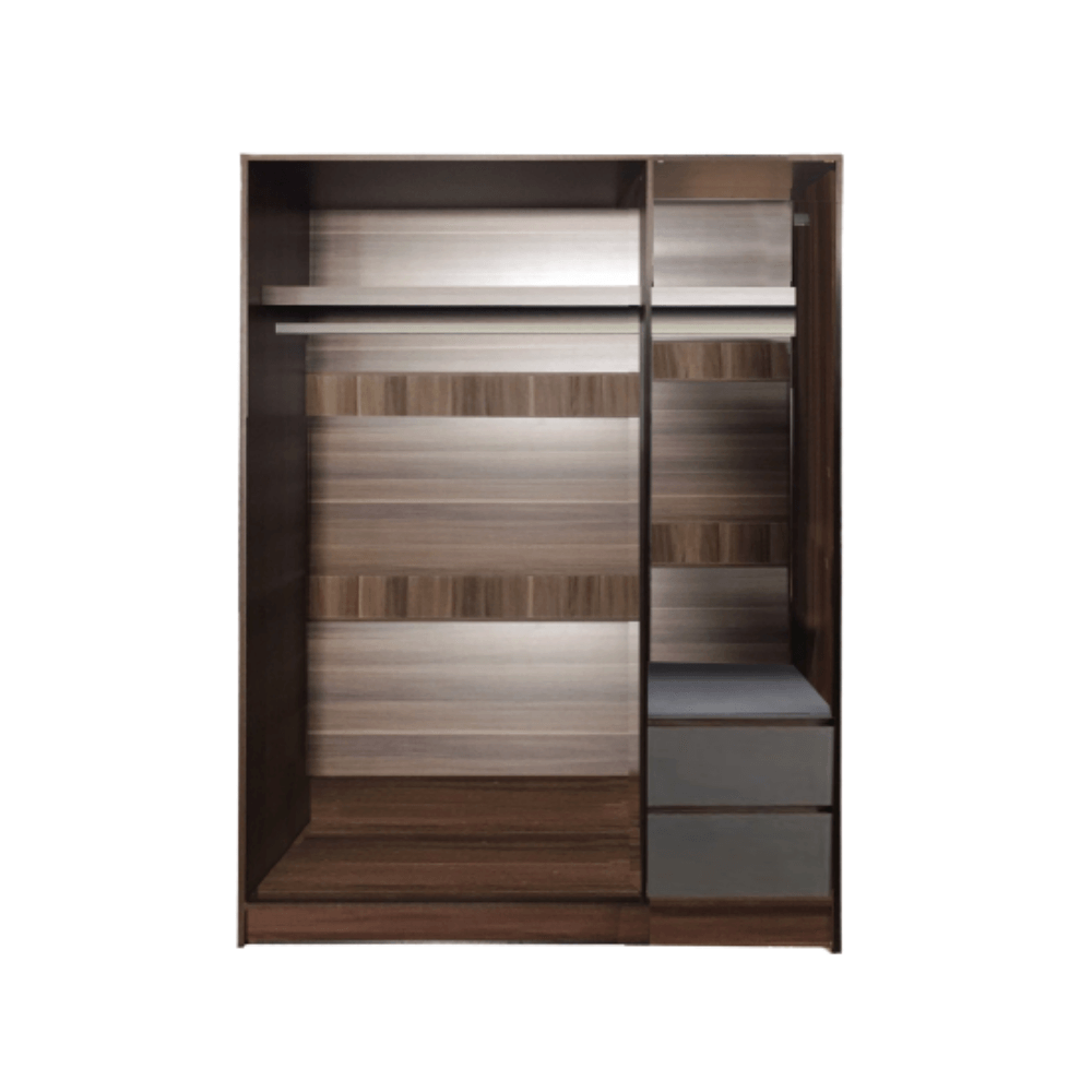 ชุดห้องนอน + ที่นอนสปริง 5 ฟุต WISDOM DESIGN FURNITURE รุ่น WISDOM สี โซลิค/ยีนส์_4