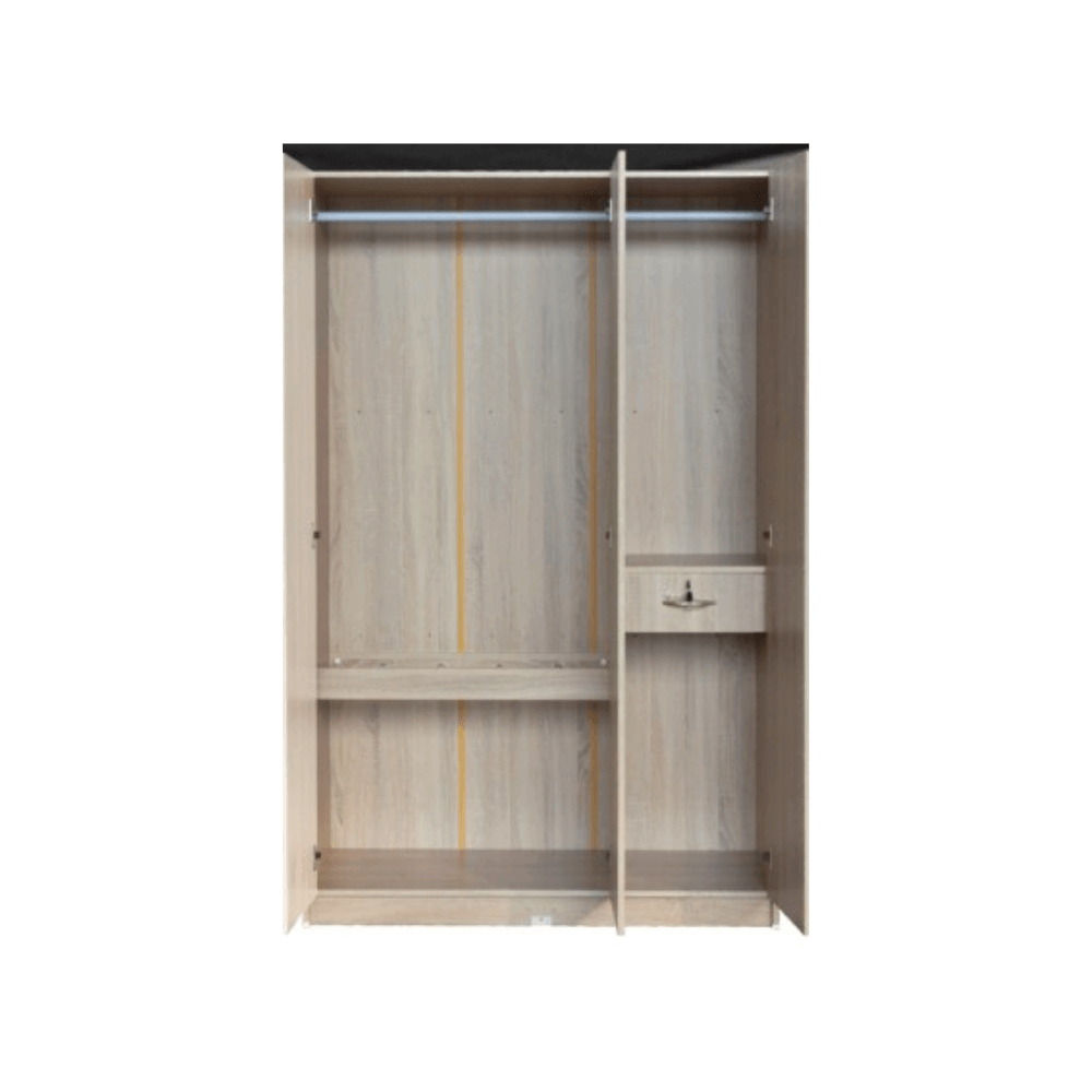 ชุดห้องนอน + ที่นอนสปริง 6 ฟุต WISDOM DESIGN FURNITURE รุ่น SWAN สี โซลิค/หินอ่อน_4