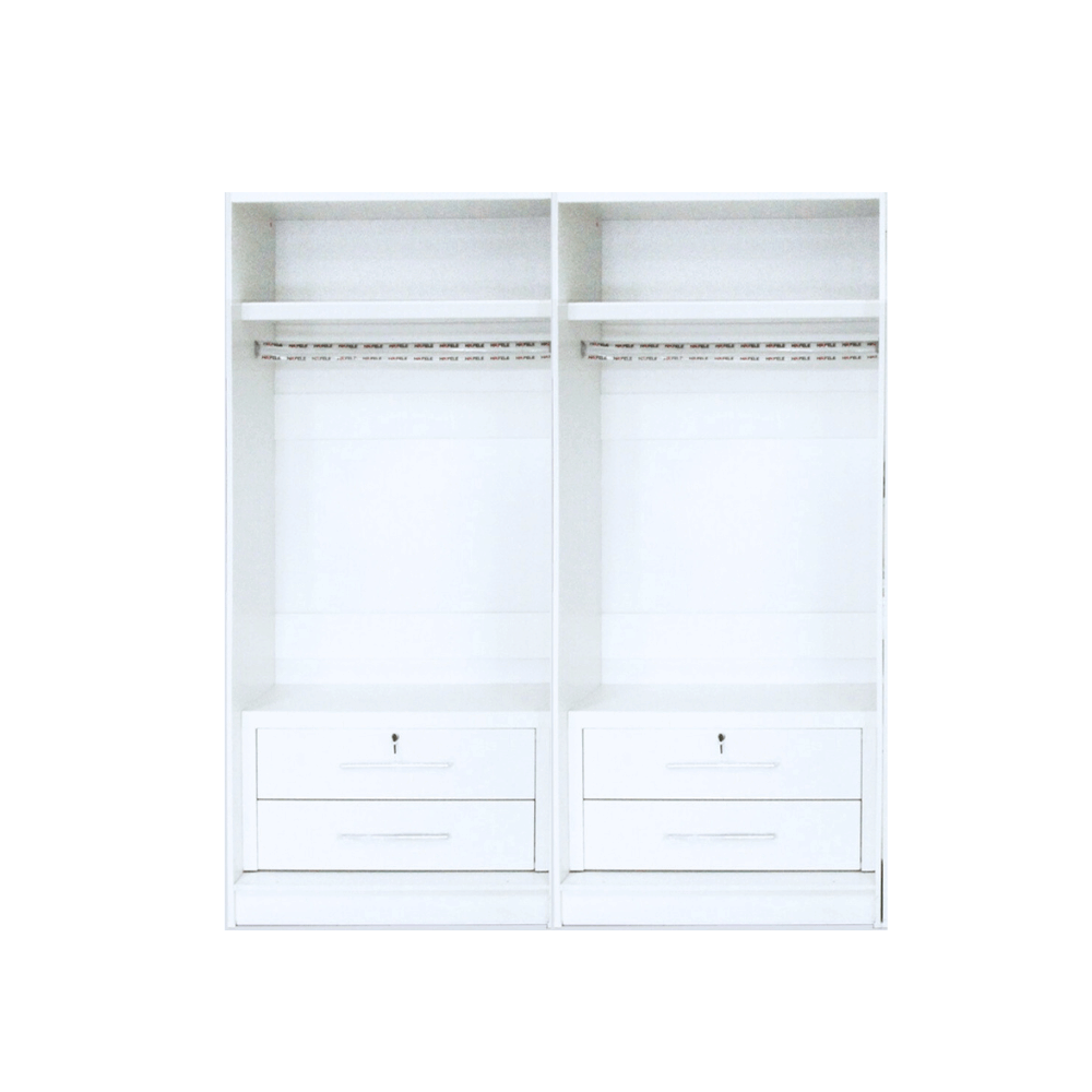 ชุดห้องนอน + ที่นอน PVC 3.5 ฟุต WISDOM DESIGN FURNITURE รุ่น SALON SLIDE สี ขาว_4