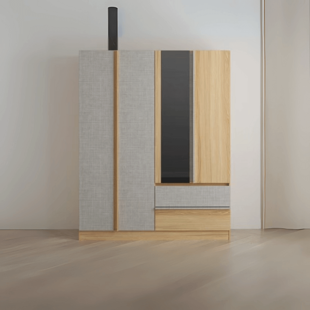 ชุดห้องนอน + ที่นอนสปริง 6 ฟุต WISDOM DESIGN FURNITURE รุ่น TENSHI สีไลท์ยีนส์/แอช