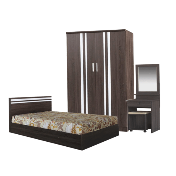 ชุดห้องนอน 3.5 ฟุต WISDOM DESIGN FURNITURE รุ่น ECO สี แอชบราวน์_5