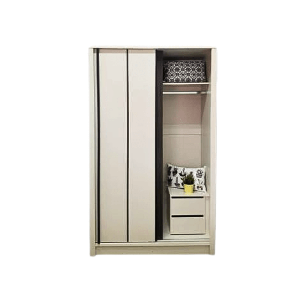 ชุดห้องนอน + ที่นอนสปริง 5 ฟุต WISDOM DESIGN FURNITURE รุ่น COOPER สี ครีม/มอคค่า_5