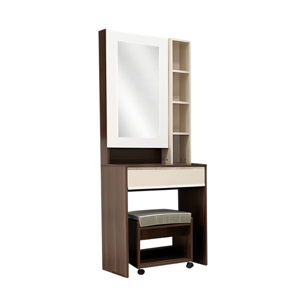 ชุดห้องนอน 6 ฟุต WISDOM DESIGN FURNITURE รุ่น CITY PLUS วอลนัท_5
