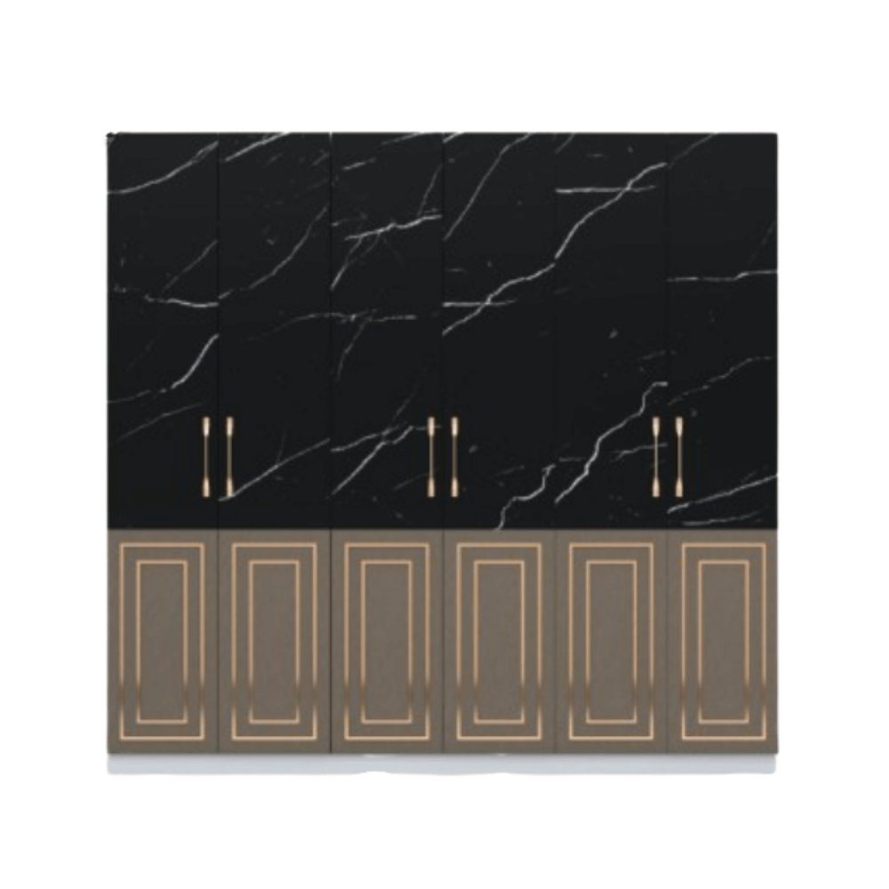 ชุดห้องนอน 5 ฟุต WISDOM DESIGN FURNITURE รุ่น CHARLOTTE สีขาว/ดาร์คมาร์เบิ้ล/ฟอสซิลค์
