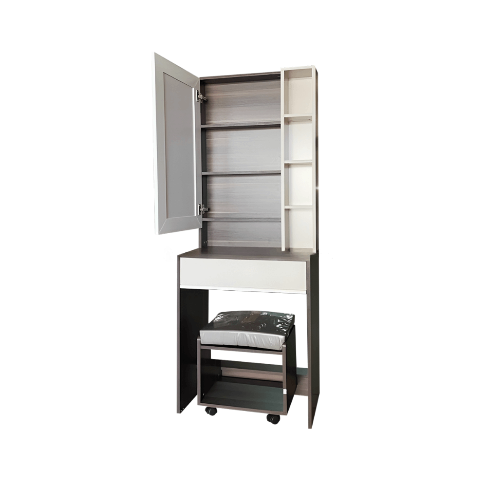 ชุดห้องนอน + ที่นอนสปริง 6 ฟุต WISDOM DESIGN FURNITURE รุ่น CITY PLUS วอลนัท_6
