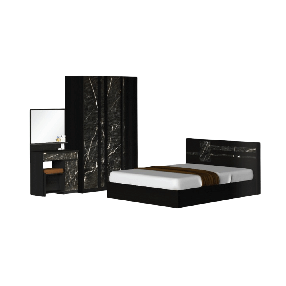 ชุดห้องนอน 5 ฟุต WISDOM DESIGN FURNITURE รุ่น GALAXY สี โอ๊ค/หิน_6