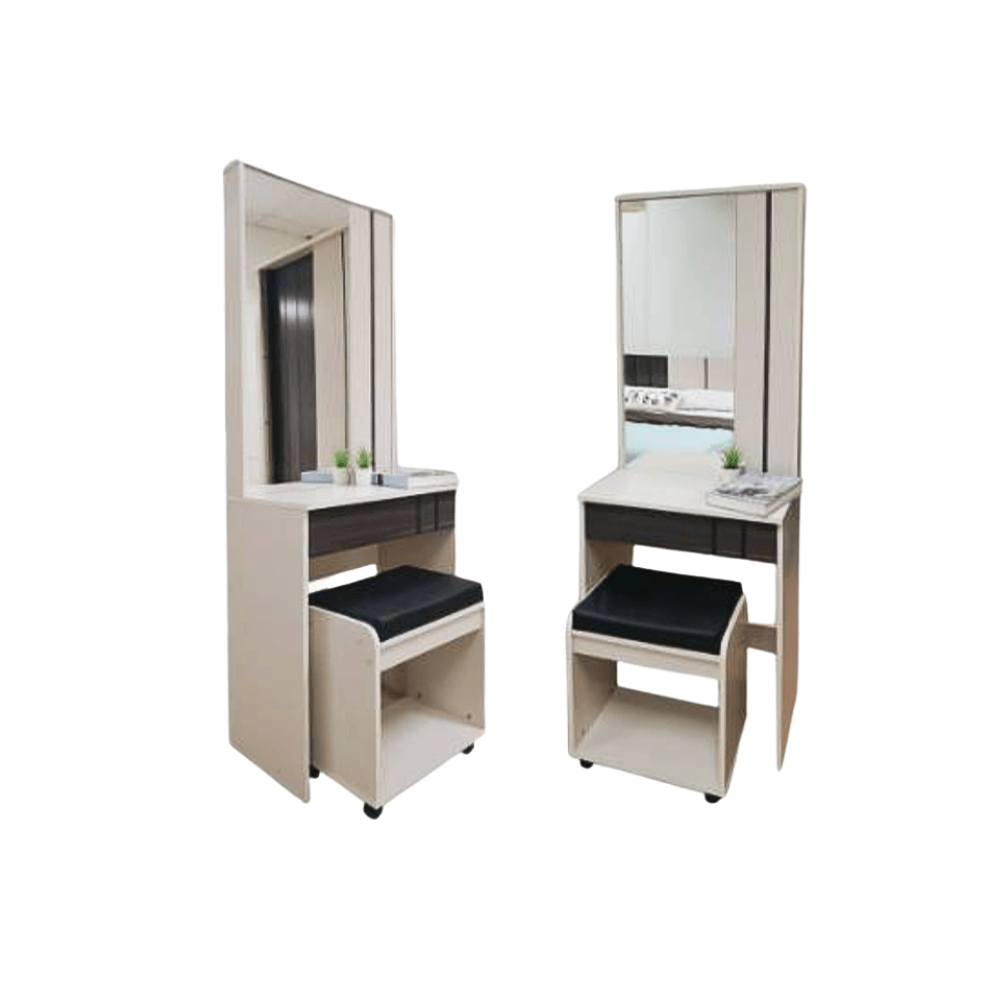 ชุดห้องนอน + ที่นอน PVC 6 ฟุต WISDOM DESIGN FURNITURE รุ่น COOPER สี ครีม/มอคค่า_6