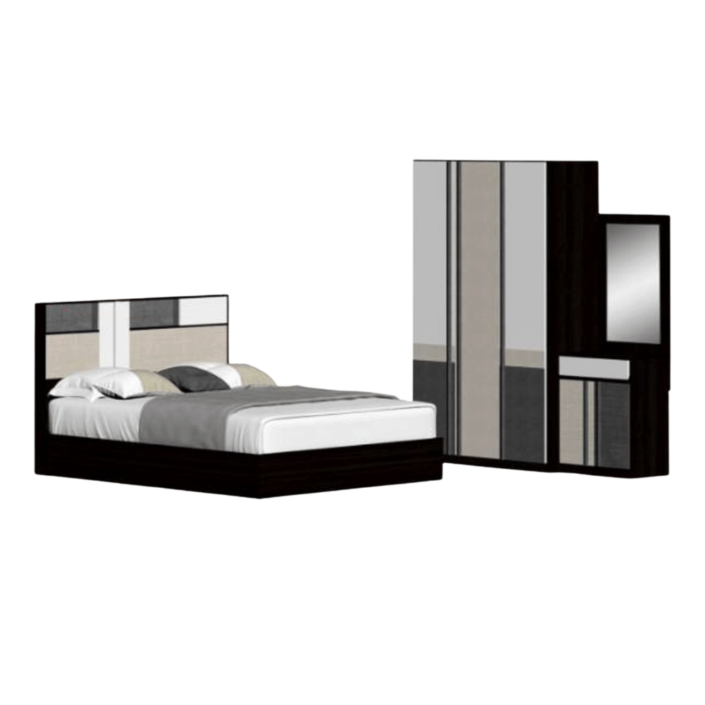 ชุดห้องนอน + ที่นอน PVC 5 ฟุต WISDOM DESIGN FURNITURE รุ่น TOMMY สีโอ๊ค/เบจ_6