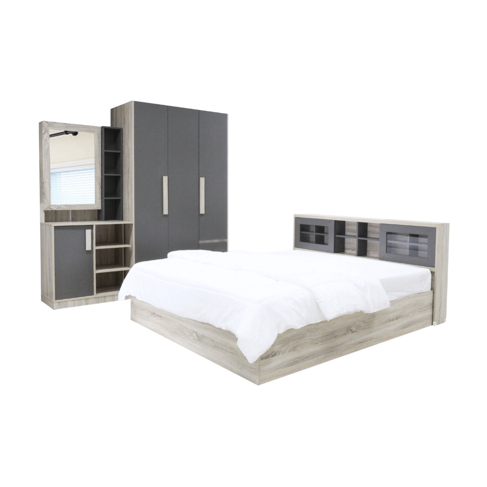 ชุดห้องนอน 5 ฟุต WISDOM DESIGN FURNITURE รุ่น WISDOM สี โซลิค/ยีนส์_7