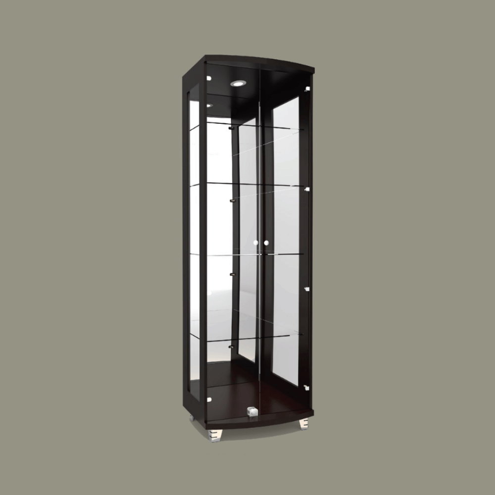 ตู้โชว์กระจก WISDOM DESIGN FURNITURE รุ่น CB-009 60 ซม. สีโอ๊ค