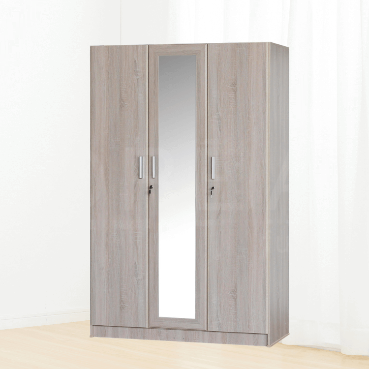 ตู้เสื้อผ้า 3 บานเปิด WISDOM DESIGN FURNITURE รุ่น WS1210 120 ซม. สีโซลิค_4