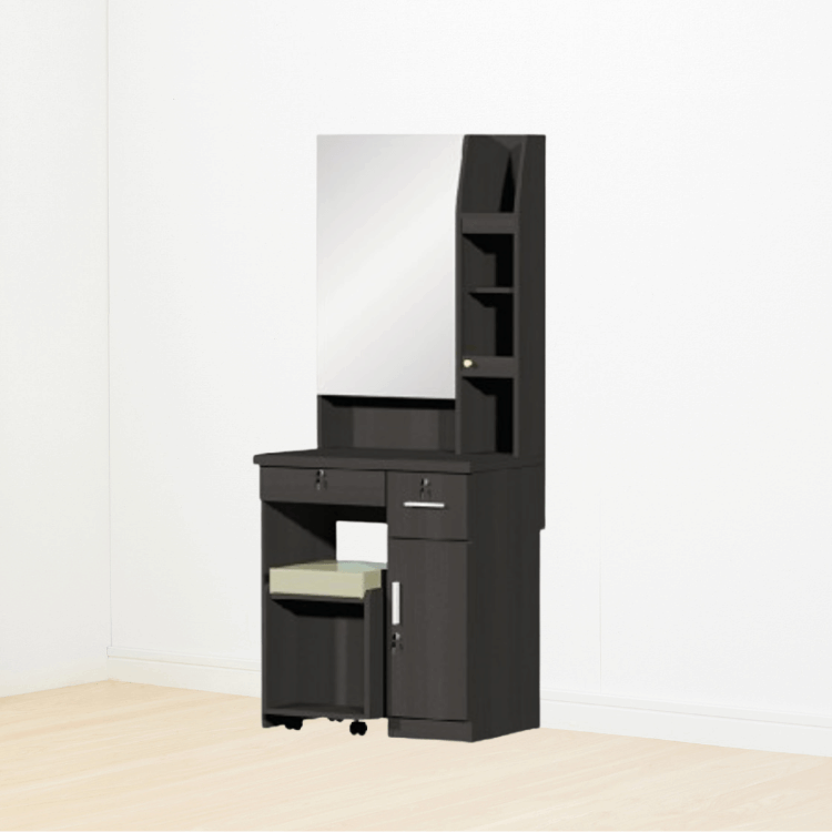 โต๊ะเครื่องแป้ง WISDOM DESIGN FURNITURE รุ่น DT720A 70 ซม. สีโอ๊ค_4