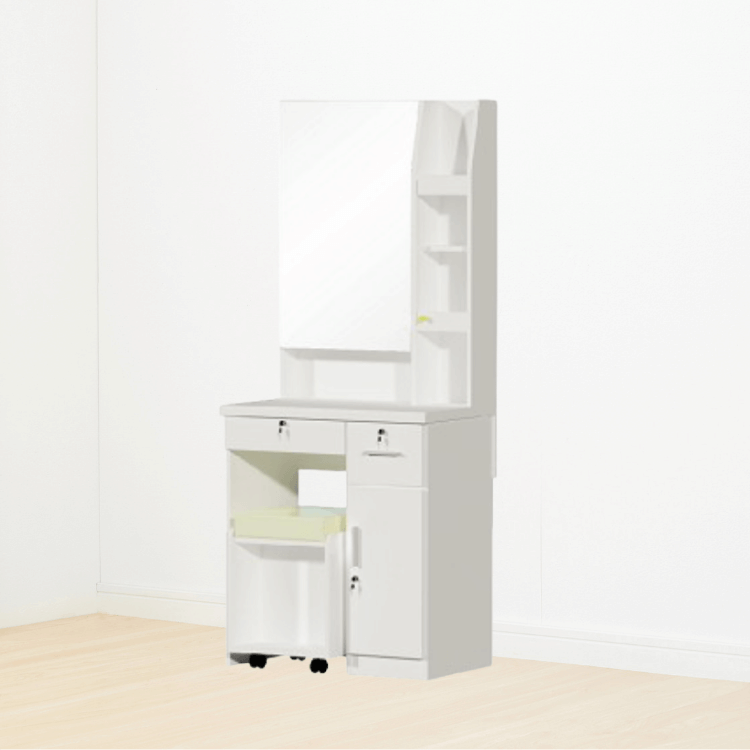 โต๊ะเครื่องแป้ง WISDOM DESIGN FURNITURE รุ่น DT720A 70 ซม. สีขาว