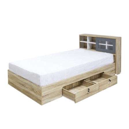 เตียง + ที่นอน PVC 3.5 ฟุต WISDOM DESIGN FURNITURE รุ่น DESIGN-D สีโซลิค_0