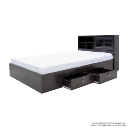 เตียง 3.5 ฟุต WISDOM DESIGN FURNITURE รุ่น DESIGN-D สีโอ๊ค_0